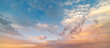 Leinwandbild Motiv Beautiful sunset sky. Nature sky backgrounds.	