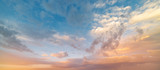 Fototapeta  - Beautiful sunset sky. Nature sky backgrounds.	
