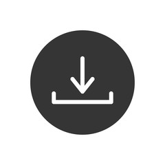Poster - Download icon vector. download vector graphic