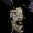 Map San Francisco city. California