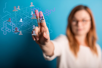 Poster - social network and leadership as concept.You need resource