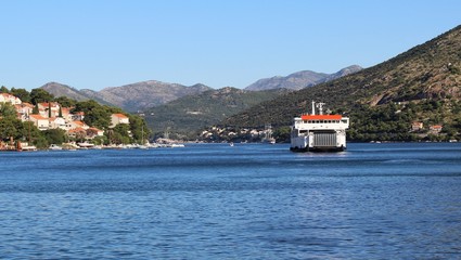 Wall Mural - Coastline - Adriatic Sea, Dalmatian Coast, Dubrovnik, Croatia, most prominent tourist destinations in the Mediterranean Sea. Old Town of Dubrovnik.