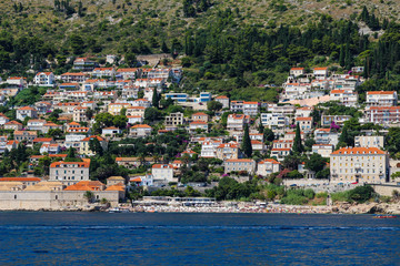 Wall Mural - Holiday In Dubrovnik, Dubrovnik Riviera, Croatia.  World Heritage site on the south shores of the Adriatic Sea