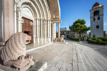 At The Duomo Cathedral San Ciriaco In Ancona Marche Italy