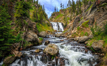 Mystic Falls In Yellowstone National Park