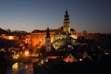 Fototapeta Miasto - Panoramic view of Cesky Krumlov. Czech republic