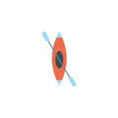 Sticker - Isolated camping kayak icon flat design