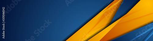 Fotomural High contrast blue and orange glossy stripes