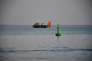 Wall Mural - ship in the sea