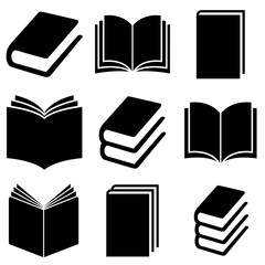 book set icon, logo isolated on white background