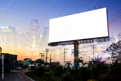 Cuadros en Lienzo billboard blank for outdoor advertising poster or blank billboard for advertisement