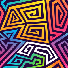 Graffiti geometric seamless pattern