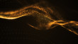 © watchara tongnoi - particle luxury gold abstract background wavy movement for happy new year and merry christmas festive season