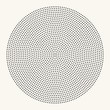 Halftone radial dotted pattern