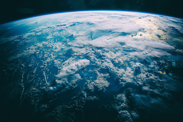 Wall Mural - earth, galaxy and stars. the elements of this image furnished b