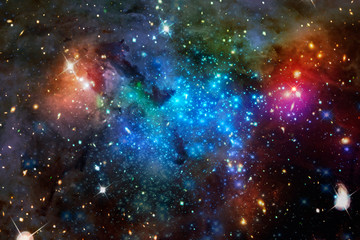 Gorgeous galaxy and stars. The elements of this image furnished by NASA.