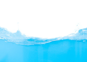 Aufkleber - Water splash and drop on white background