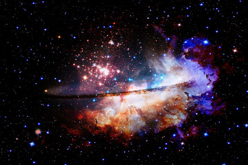 gorgeous galaxy and stars. the elements of this image furnished by nasa.