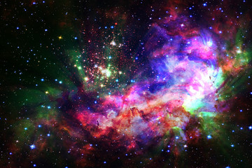 Wall Mural - gorgeous galaxy and stars. the elements of this image furnished by nasa.
