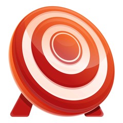 Poster - Target icon. Cartoon of target vector icon for web design isolated on white background