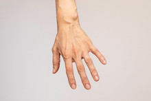 Human Left Hand Close Up
