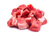 © Nikolay - Fresh raw pork pieces isolated.