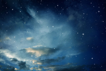 Wall Mural - night sky with stars.