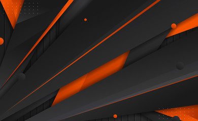 Poster - Abstract Blank and Orange Modern Background Wallpaper