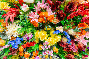 Background of colorful flowers