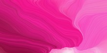 Curved Motion Speed Lines Background Or Backdrop With Deep Pink, Medium Violet Red And Dark Moderate Pink Colors. Dreamy Digital Abstract Art