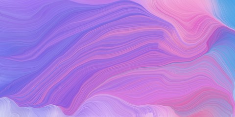 Poster - curved motion speed lines background or backdrop with medium purple, plum and orchid colors. dreamy digital abstract art