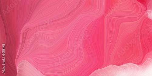 Fotomural curved speed lines background or backdrop with pale violet red, pink and pastel magenta colors