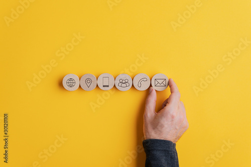 Fotomural Customer service and support concept