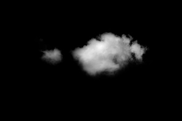 Wall Mural - white cloud with black background