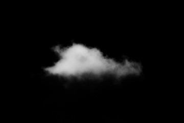 Wall Mural - white cloud with black background
