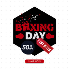 Canvas Print - Boxing Day sale background