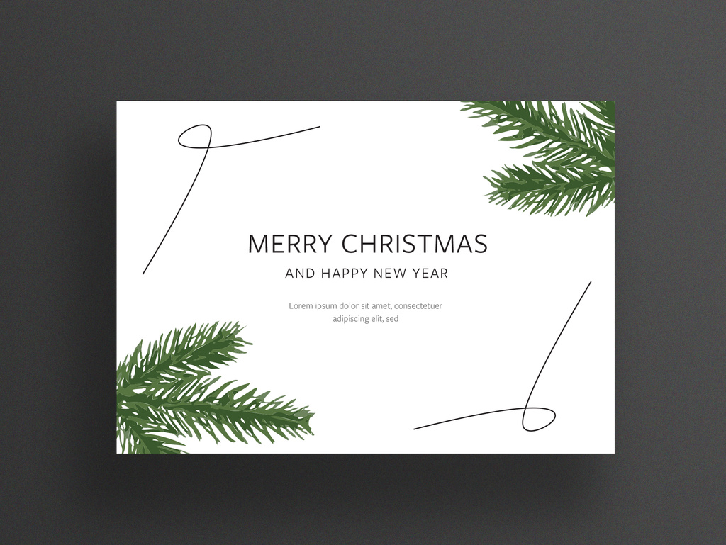 1024W F 301226522 yqhb1f93pBcoXa0q56tKMHLJ0zTaGGz4 NW1 minimalist christmas card layout stock-vorlage | adobe stock