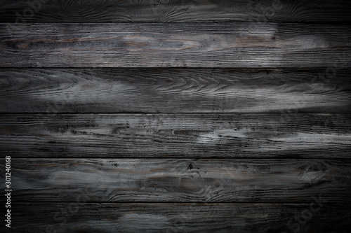 Photo Gray wooden background with old painted boards