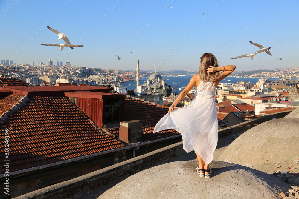 knee length dresses for ladies Istanbul Dress Brown / L