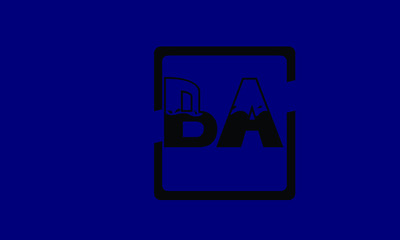 BA abstract vector logo monogram template