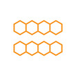 Honeycomb icon vector background texture illustration design