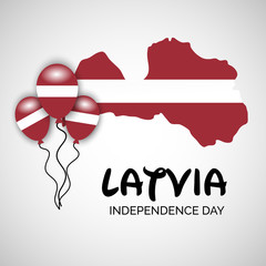 Canvas Print - Latvia Independence Day