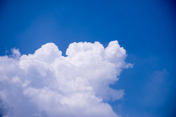 Blue sky with white clouds,Background,Copy space for text