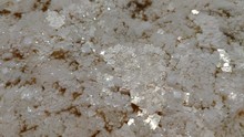 Beautiful Macro Deposit Shiny Salt Square Crystals Fossil Minerals Structure Crust Mineral Lake Elton Bottom Shallow Water Brine. Natural Wonder Europe Landmark. Dead Sea Saline. Dolly Sideways
