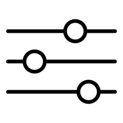 Poster - Options points icon. Outline options points vector icon for web design isolated on white background