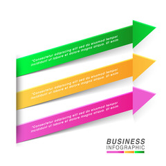 Sticker - Infographic arrows for Business.