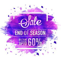 Sticker - End of Season Sale Poster or Banner.