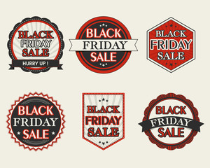 Poster - Black Friday Sale stickers collection.