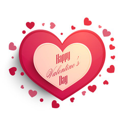 Sticker - Greeting card for Valentine's Day Celebration.