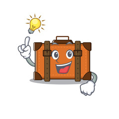 Sticker - suitcase with in the cartoon have an idea shape